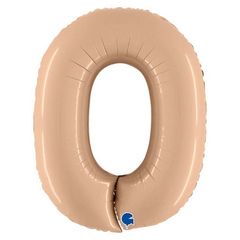 Number Balloons | Satin Nude | 40 INCH