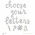 Silver Script Letter Balloons | 14 INCH