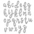 Letter D Script Balloons | Silver | Small 14 Inch
