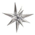 Silver Starburst Foil Balloon | 27 Inch and 40 Inch | Air Fill Only