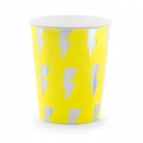 Lightening Bolt Paper Cups | Set 6